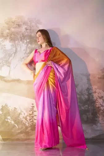 Multy chiffon c girlie saree