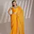 Mustard partywear georgette c bllywood saree