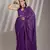 Lavender partywear georgette c bllywood saree