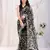 Black soft net c thread embroidery work girlie partywear saree