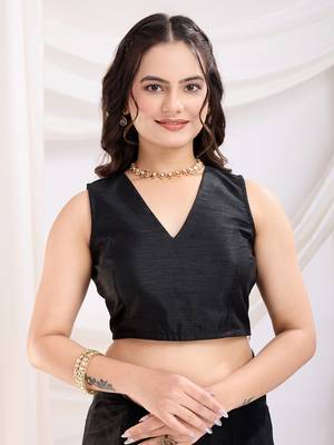 Black soft net c thread embroidery work girlie partywear saree 4