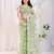 Pista soft net c thread embroidery work girlie partywear saree