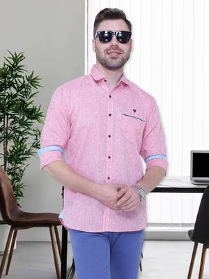 Men's slub linen cotton casual shirt | full sleeves shirt for men 1