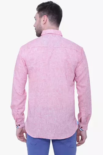 Men's slub linen cotton casual shirt | full sleeves shirt for men