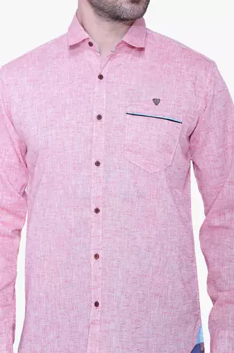 Men's slub linen cotton casual shirt | full sleeves shirt for men