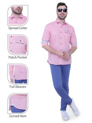 Men's slub linen cotton casual shirt | full sleeves shirt for men 5