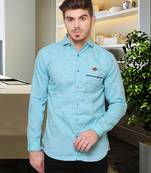 Men's slub linen cotton casual shirt | full sleeves shirt for men