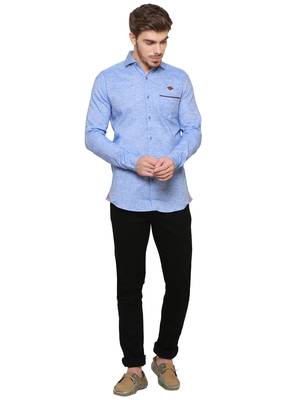Men's slub linen cotton casual shirt | full sleeves shirt for men 3