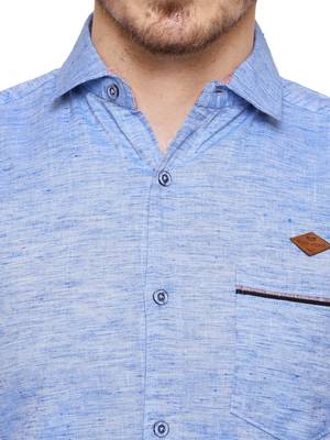 Men's slub linen cotton casual shirt | full sleeves shirt for men 4