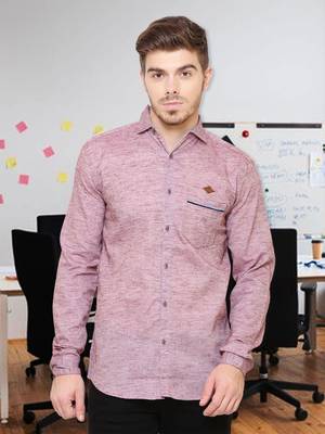 Men's slub linen cotton casual shirt | full sleeves shirt for men 1