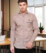 Men's slub linen cotton casual shirt | full sleeves shirt for men