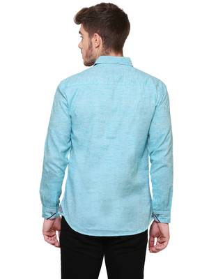 Men's slub linen cotton casual shirt | full sleeves shirt for men 2