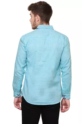 Men's slub linen cotton casual shirt | full sleeves shirt for men