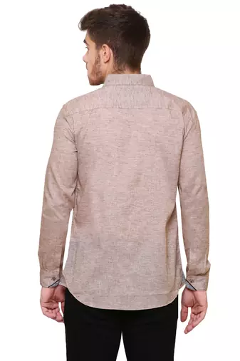Men's slub linen cotton casual shirt | full sleeves shirt for men