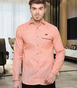 Men's slub linen cotton casual shirt | full sleeves shirt for men