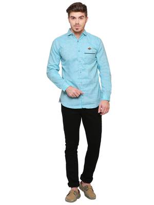 Men's slub linen cotton casual shirt | full sleeves shirt for men 3