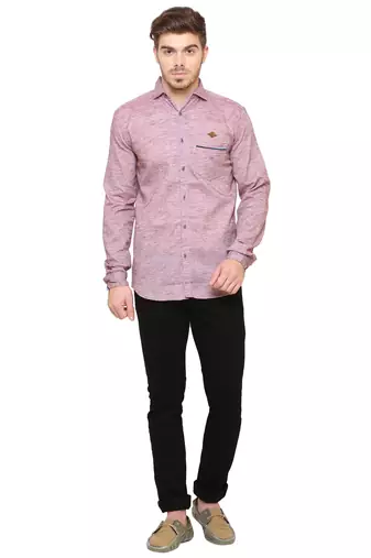 Men's slub linen cotton casual shirt | full sleeves shirt for men