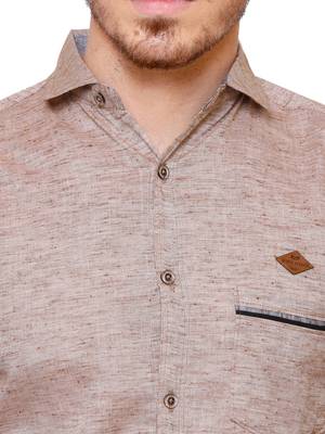 Men's slub linen cotton casual shirt | full sleeves shirt for men 4