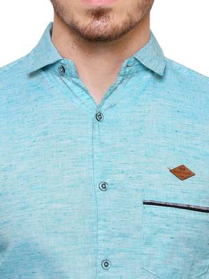 Men's slub linen cotton casual shirt | full sleeves shirt for men 4