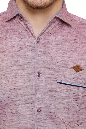Men's slub linen cotton casual shirt | full sleeves shirt for men