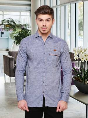 Men's slub linen cotton casual shirt | full sleeves shirt for men 1