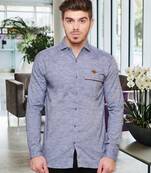 Men's slub linen cotton casual shirt | full sleeves shirt for men