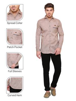 Men's slub linen cotton casual shirt | full sleeves shirt for men 5