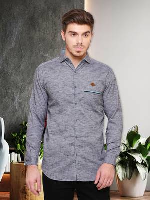 Men's Slub Linen Cotton Casual Shirt | Full Sleeves Shirt for Men 1