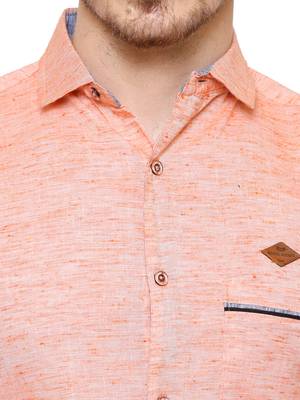 Men's slub linen cotton casual shirt | full sleeves shirt for men 4