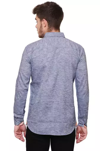 Men's slub linen cotton casual shirt | full sleeves shirt for men