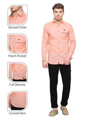 Men's slub linen cotton casual shirt | full sleeves shirt for men 5