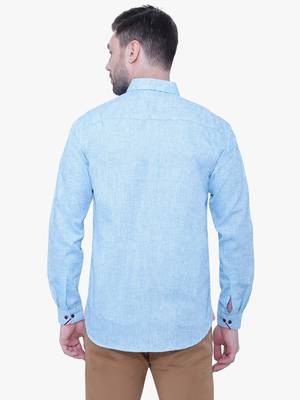 Men's slub linen cotton casual shirt | full sleeves shirt for men 2