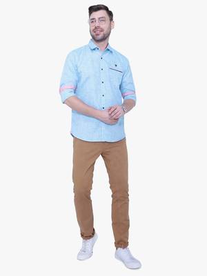 Men's slub linen cotton casual shirt | full sleeves shirt for men 3