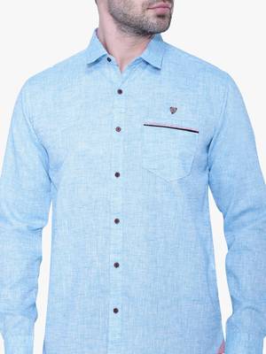 Men's slub linen cotton casual shirt | full sleeves shirt for men 4
