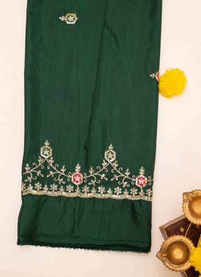 Sui dhaga yellow embroidered saree 5