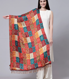 Trendmalls Women's Bandhej Chinon Silk Dupatta