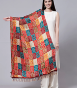 Women's Bandhej Chinon Silk Dupatta
