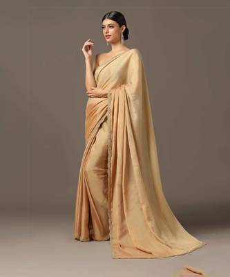 The classic shades of gold saree set 2