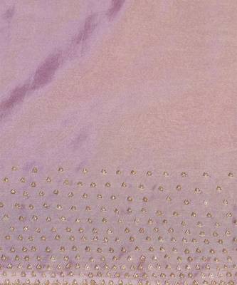 Pink and purple hued border saree set 4