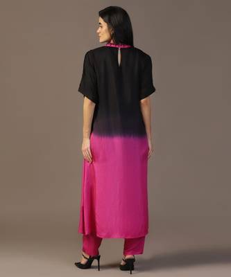 Black kurta set 4
