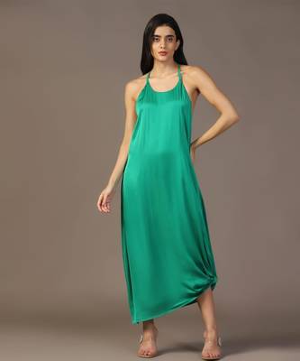 Leaf green gown with embroidered cape 2