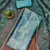 Women's blue barbaric silk embroidered work unstitched dress material