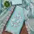 blue barbaric silk embroidered work unstitched dress material