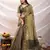 grey zari woven linen jacquard saree with unstitched blouse piece