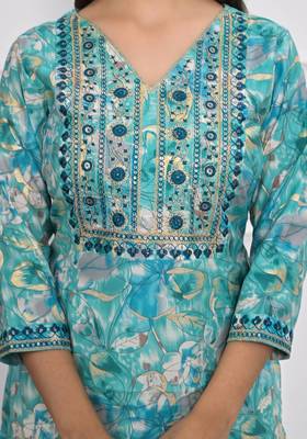 Festive wear ethnic tile  chanderi stitched suit with dupatta 4