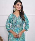 Festive wear ethnic tile  chanderi stitched suit with dupatta