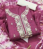 Pink jalpari top, hevy cotton bottom & modal dupatta salwar suit dress material