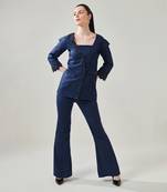 Midnight blue blazer set