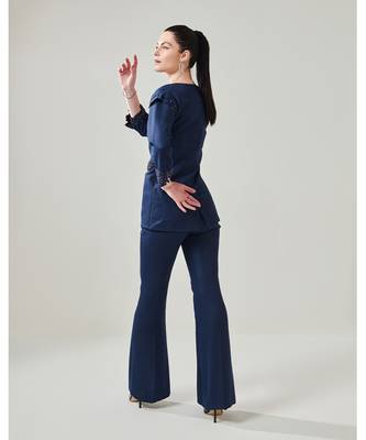 Midnight blue blazer set 3