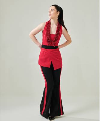 Colour block overlap co ord set 1